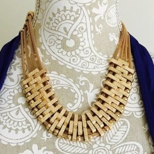 NOWT Steve Madden Gold Statement Necklace